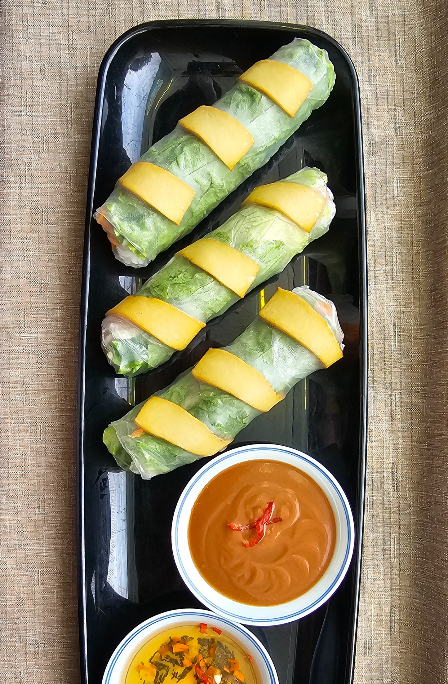 Vegan Tofu Salad Rolls
