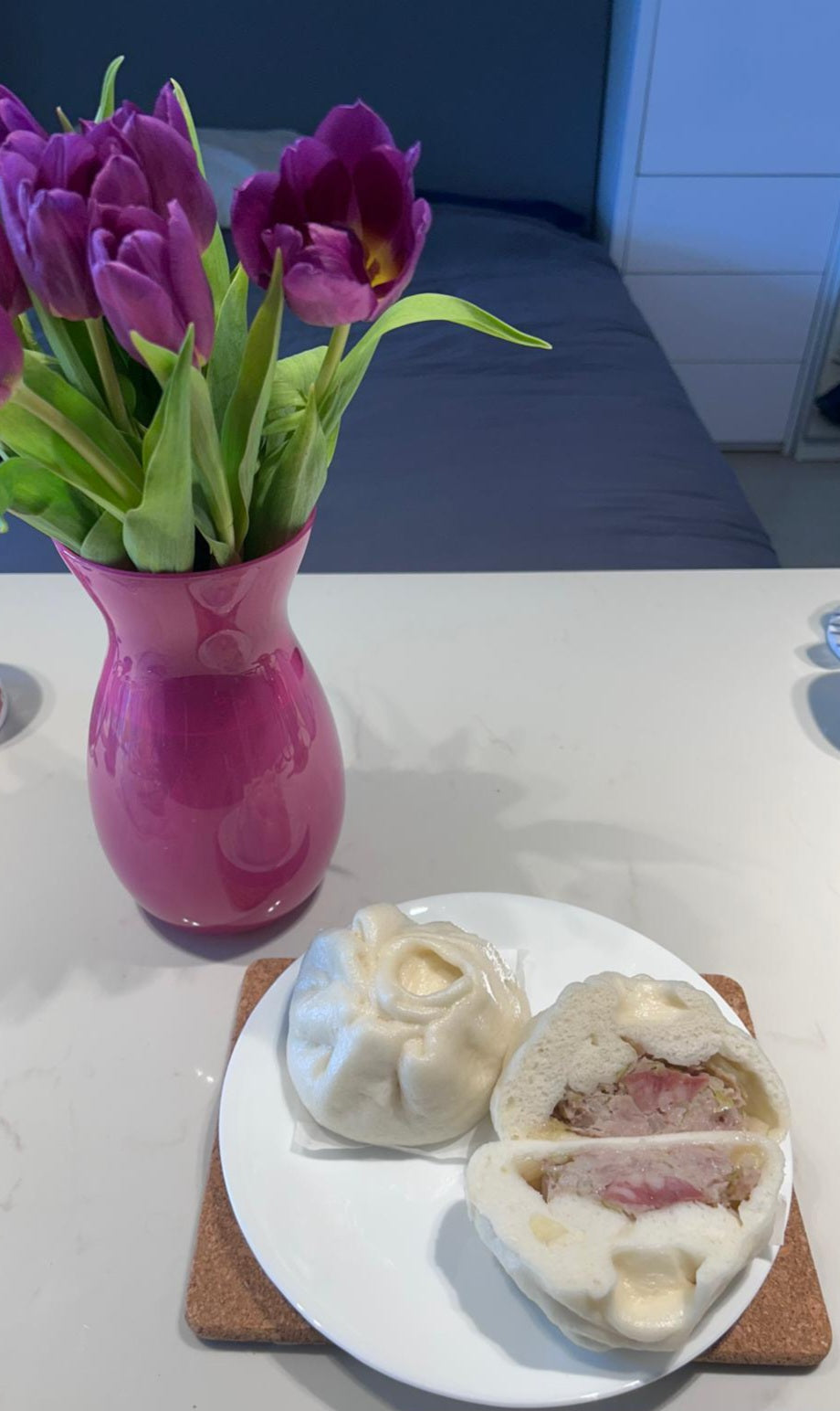 "BAO " Bun Pork and Vegetable Steamed Buns - 菜肉包 (coi3 juk6 baau1) - Fresh or Frozen
