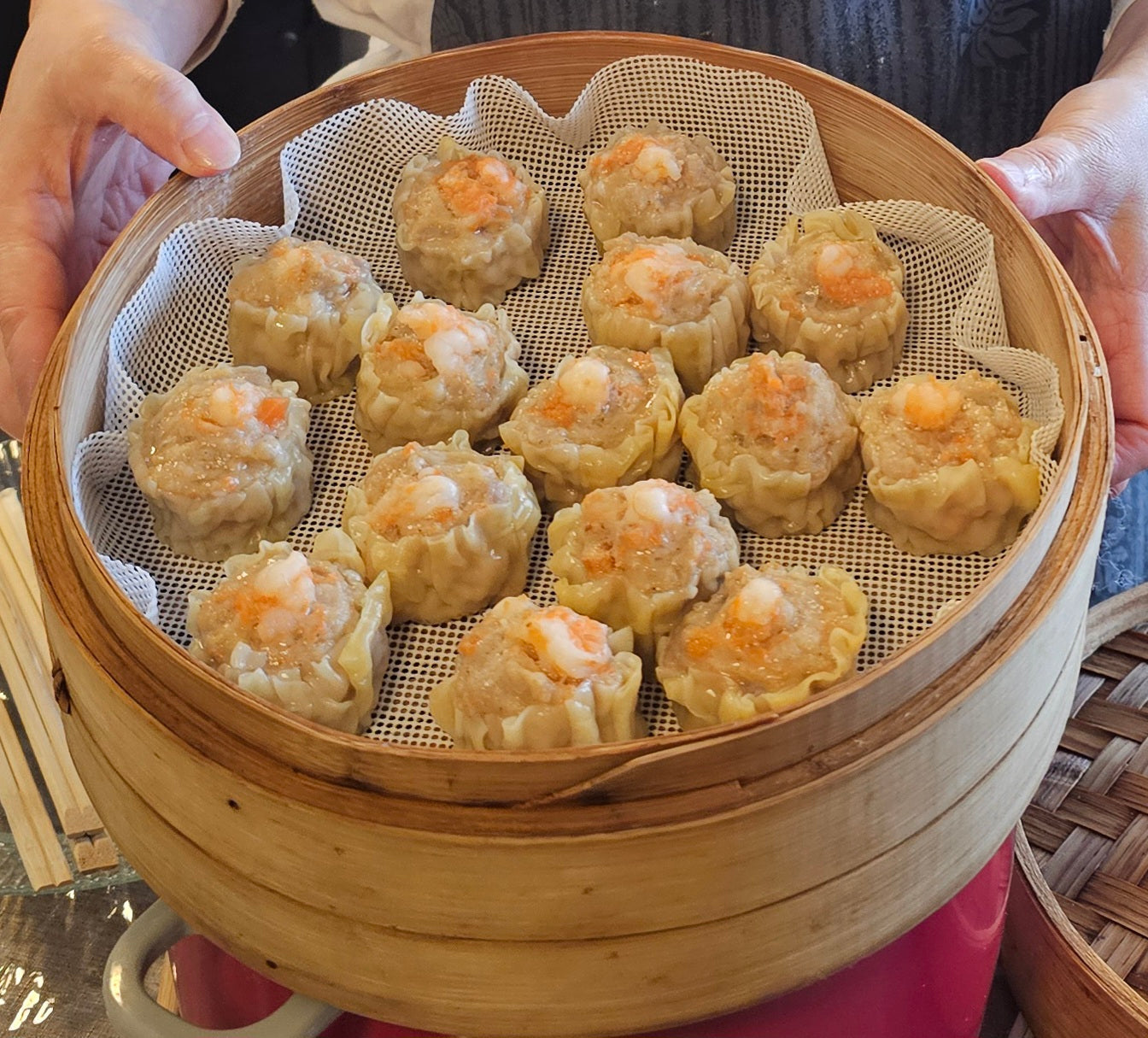Handwrapped Shrimp & Pork Siu Mai - 燒賣 (siu1 maai2) - FROZEN