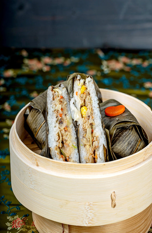 Bamboo Wrapped Vegetable Sticky Rice