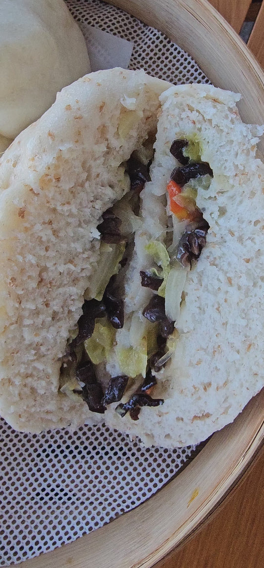 "BAO " Bun Vegetable Steamed Buns - 菜包 (coi3 baau1) - Fresh or Frozen (Copy)